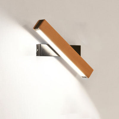 Wooden LED Wall Lamp Modern Adjustable Lighting Bar